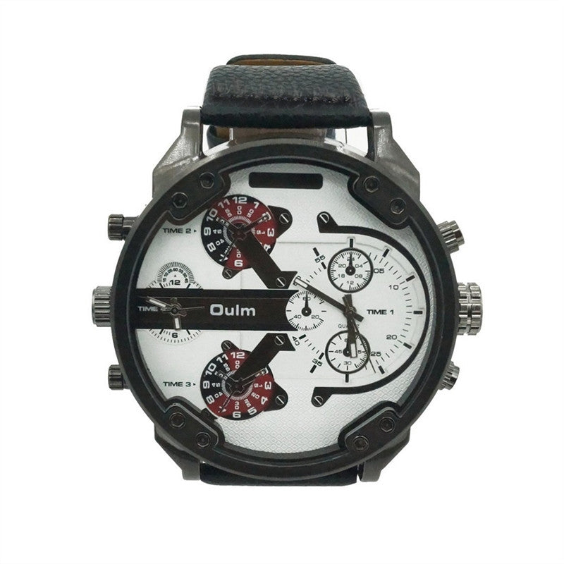 Men's Boys Big Round Dial Dual Time watch - Chill Collectives