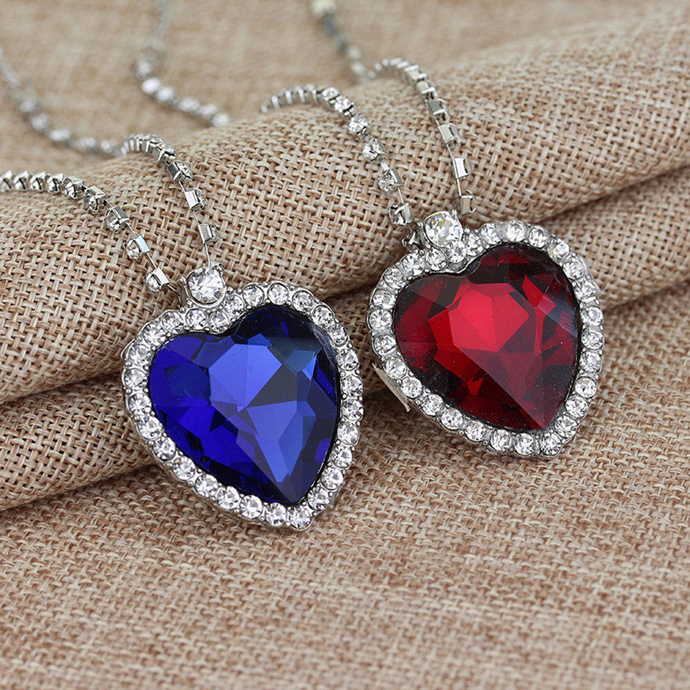 Crystal Heart Necklace For Women - Chill Collectives