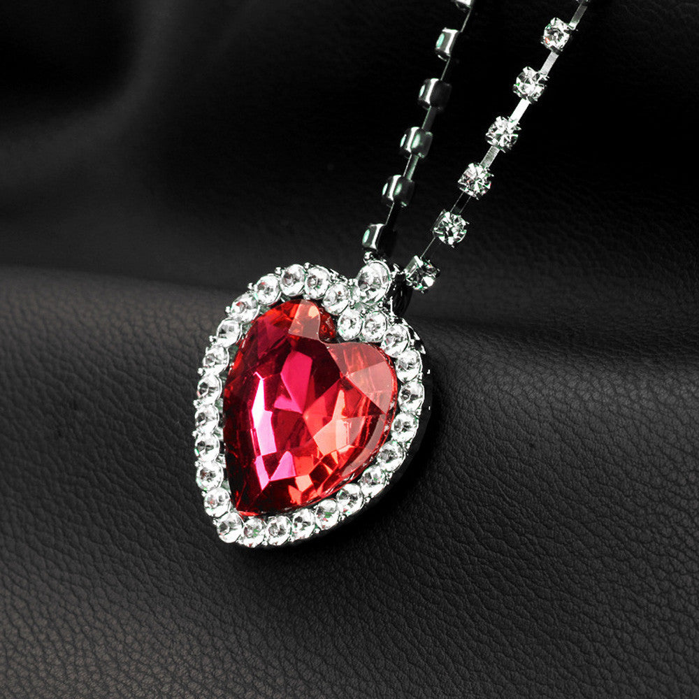 Crystal Heart Necklace For Women - Chill Collectives