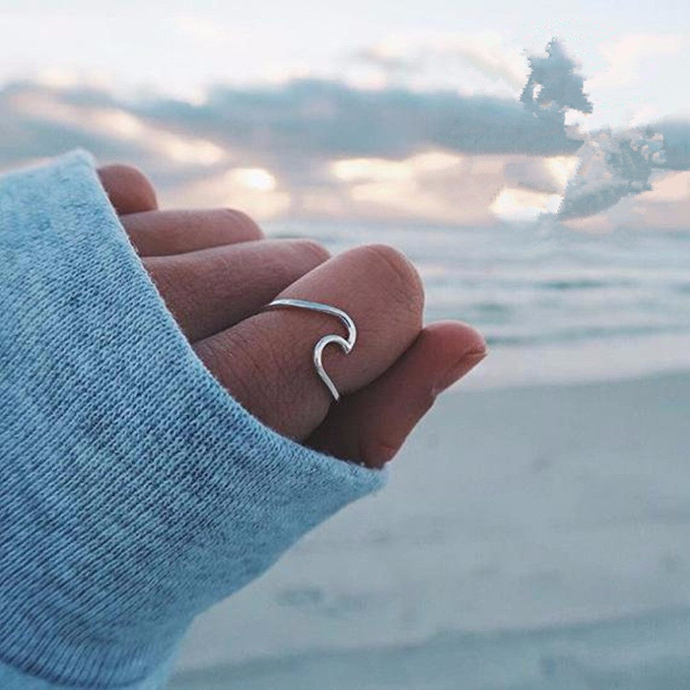 Simple Metal Surfer Ring Knuckle - Chill Collectives